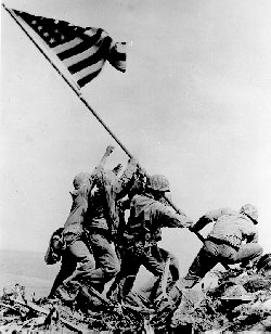 Flag raising on Iwo Jima